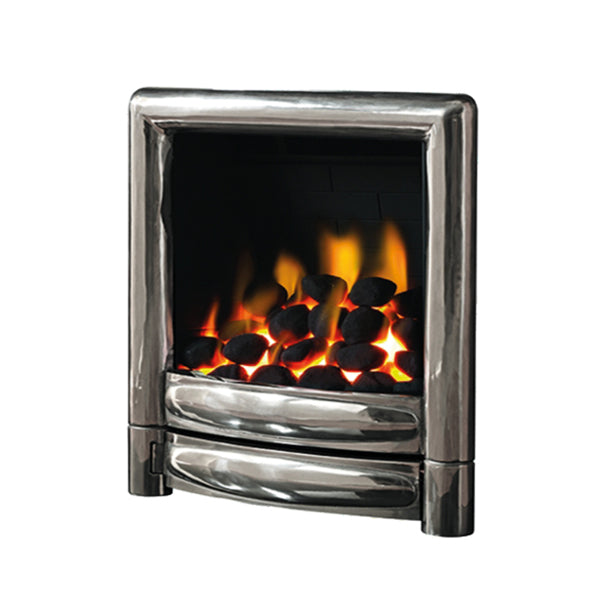 Pure Glow Carmen Inset Gas Fire - Full Polish - Full-Depth With Coal Effect