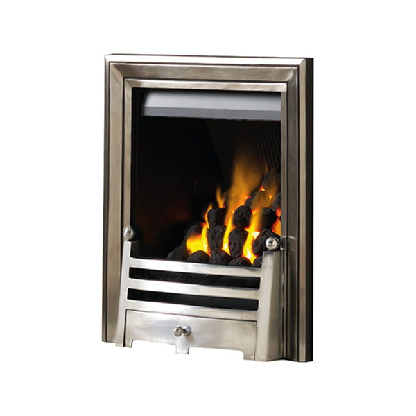 Pure Glow Charlotte Inset Gas Fire - Full-Depth With Coal Effect