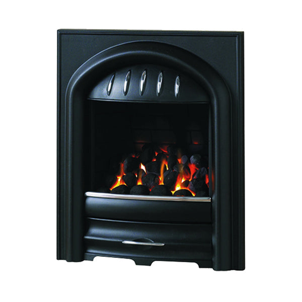 Pure Glow Chloe Inset Gas Fire - Highlighted -  Full-Depth With Pebble Effect