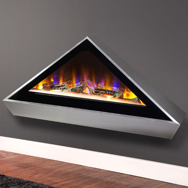 Celsi Electriflame VR Louvre 1.6kw Inset Electric Fire - Silver