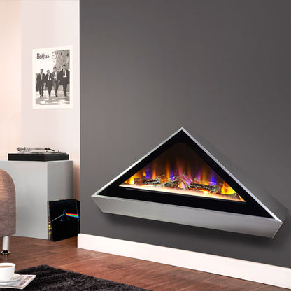 Celsi Electriflame VR Louvre 1.6kw Inset Electric Fire - Silver