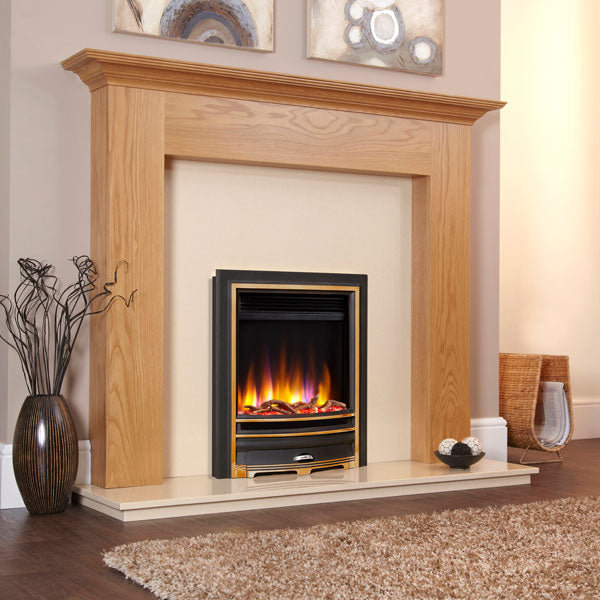 Celsi Ultiflame VR Arcadia 1.5kw Electric Fire - Black with Gold