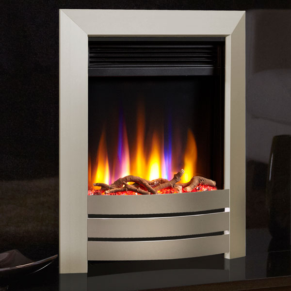 Celsi Ultiflame VR Camber 1.5kw Electric Fire - Satin Champagne