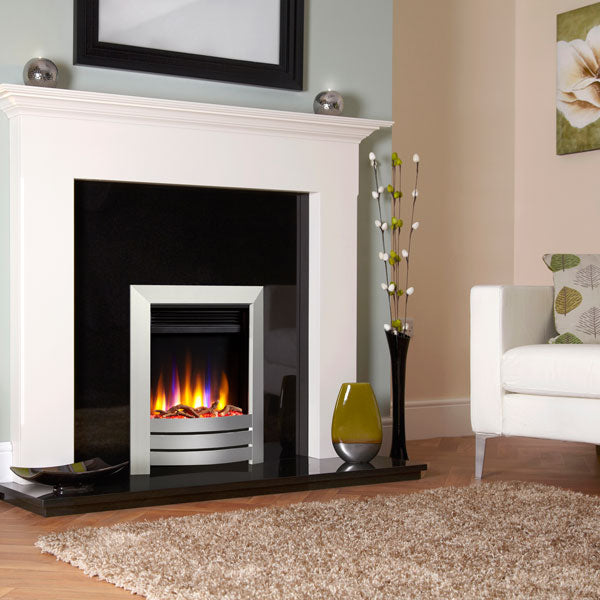 Celsi Ultiflame VR Camber 1.5kw Electric Fire - Satin Silver