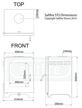 Saltfire ST2 5kw Ecodesign Multi Fuel Stove