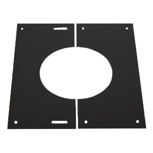 8" (200mm) 0-30 Degree Finishing Plate - Shieldmaster Black